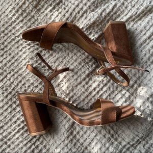 Lulus Arya Brown Suede High Heel Sandal